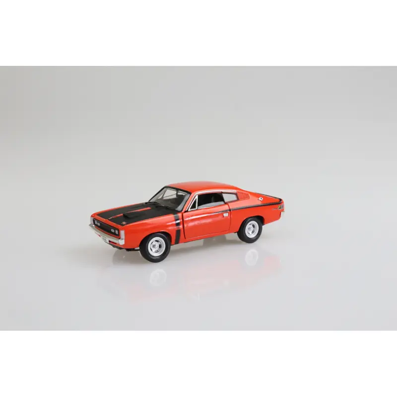 Chrysler Valiant Charger E38 Hot Red Street Fully Detailed Opening Front Doors Bonnet & Boot Diecast Model Car 1:32 Scale (Approx. 14–15Cm) Collectible 1