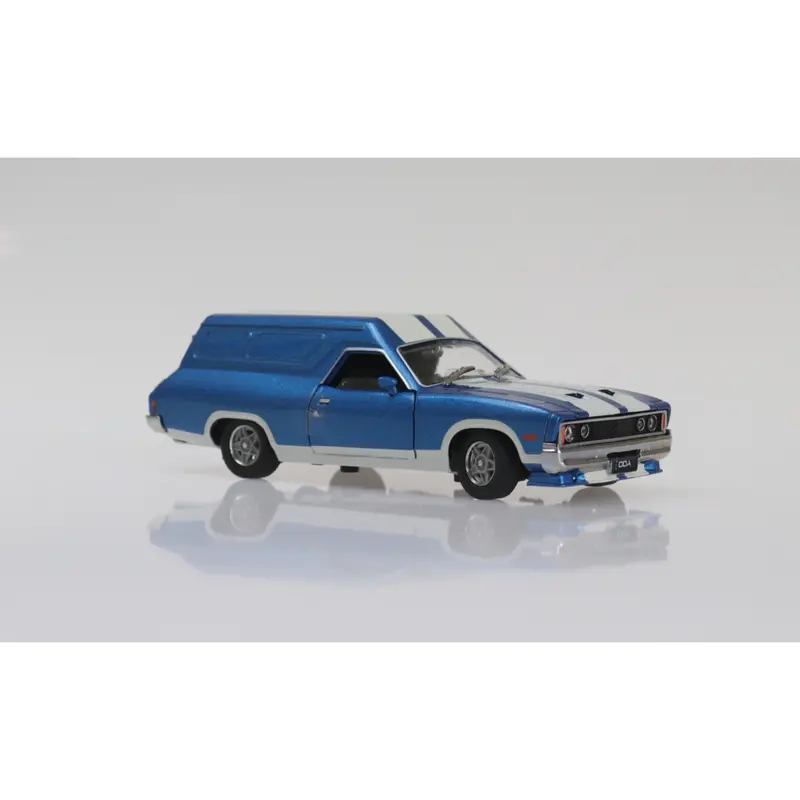 Ford Falcon Xc Panel Van Dark Blue With White Stripes Diecast Model Car 1:32 Scale (Approx. 14–15Cm) Collectible 1