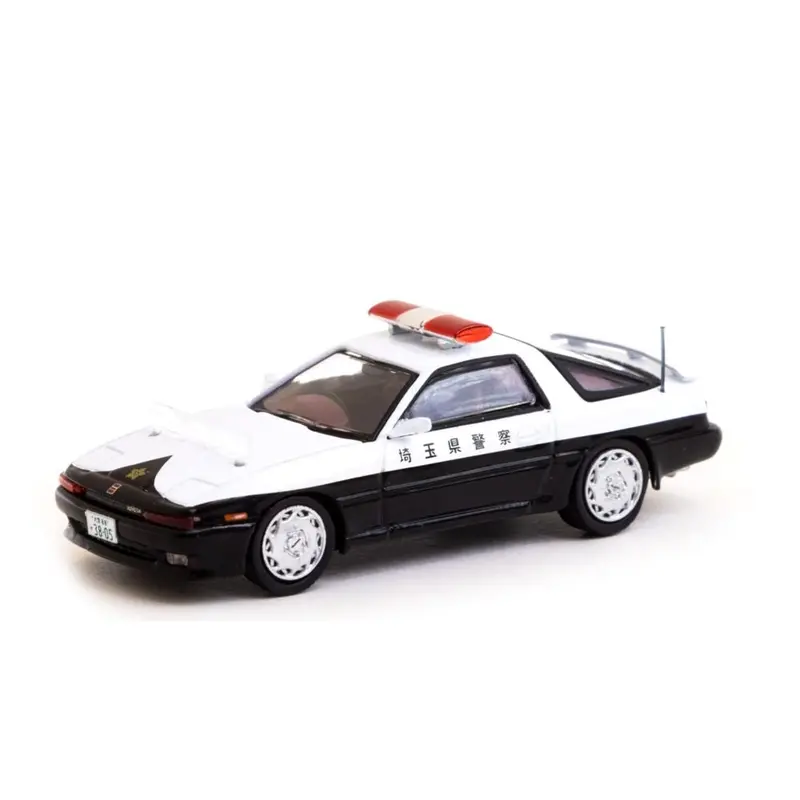 Toyota Supra Japan Police Car Diecast Model Car 1:64 Scale (Approx. 7Cm) Collectible 1
