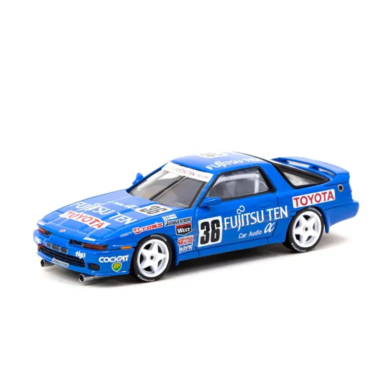 Toyota Supra Turbo (Ma70) Jtc 1990 M. Sekiya / H. Ogawa Diecast Model Car 1:64 Scale (Approx. 7Cm) Collectible 1