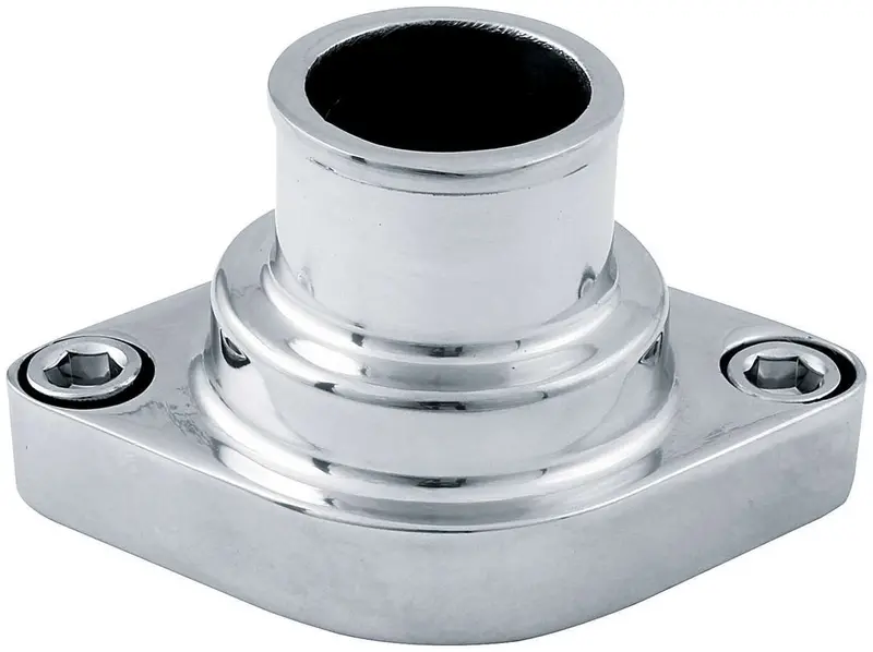 Allstar Performance Polished Straight Water Neck – Universal Radiator Inlet Fitting 1
