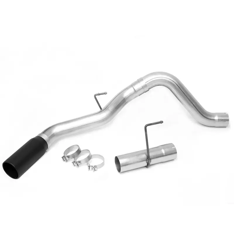 Banks Power Monster Exhaust System – 4-Inch Single Exit, Stainless Steel, Black Tip (49776-B) 1