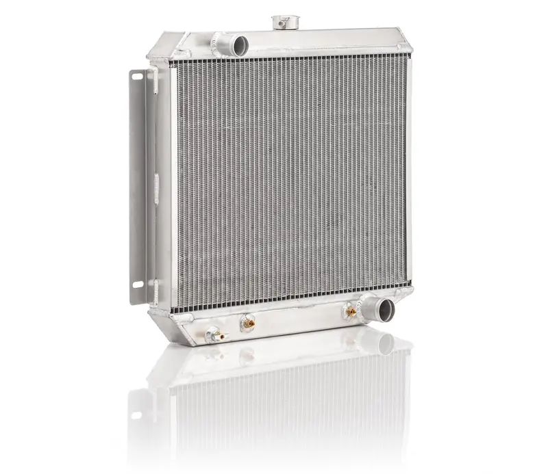 Be Cool 63253 Polished Downflow Radiator – Factory-Fit For 1963–1965 & 1971–1973 Dodge B-Body (Coronet/Charger) With Automatic Transmission 1