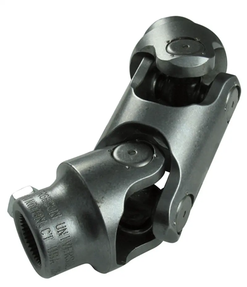 Borgeson 025240 Double-Double Steering U-Joint – 1" Double-D To 13/16"-36 Spline, Heavy-Duty Steel 1