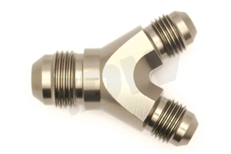 Deatschwerks 6-02-0702 Y-Block Fitting Dual 6An Male To 8An Male 1