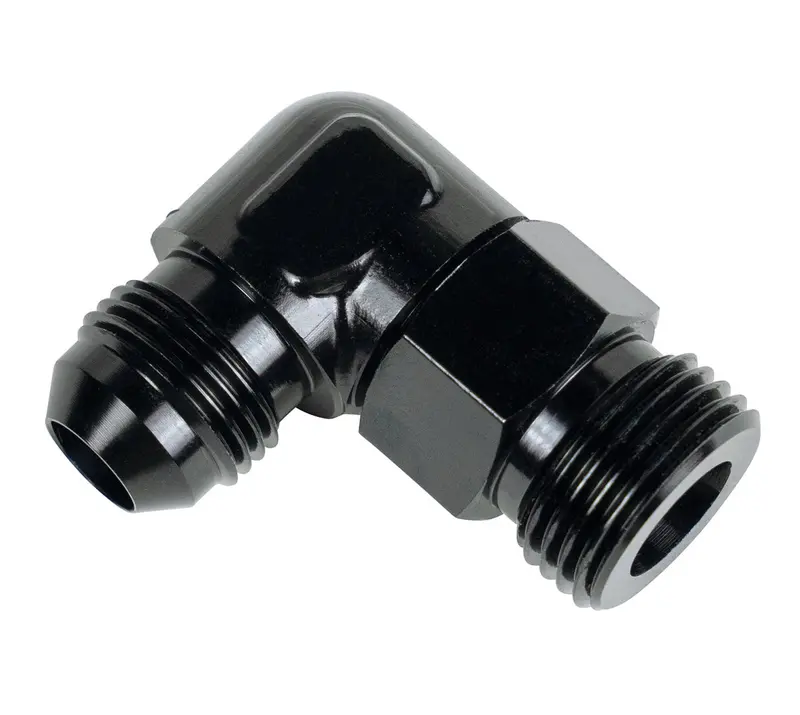 Derale 59510 -10An Male To 90° 7/8"-14 Fitting — Aluminum Coolant Or Oil Line Adapter 1
