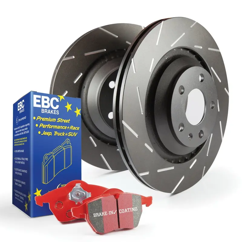 Ebc Brakes S4Kf1194 Redstuff Performance Brake Kit – Includes Usr Rotors And Track-Ready Pads 1