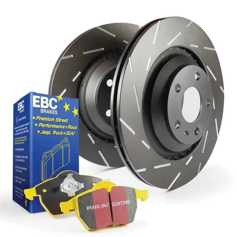 Ebc Yellowstuff High-Performance Brake Kit – Includes Usr Slotted Rotors And S9 Pads 1