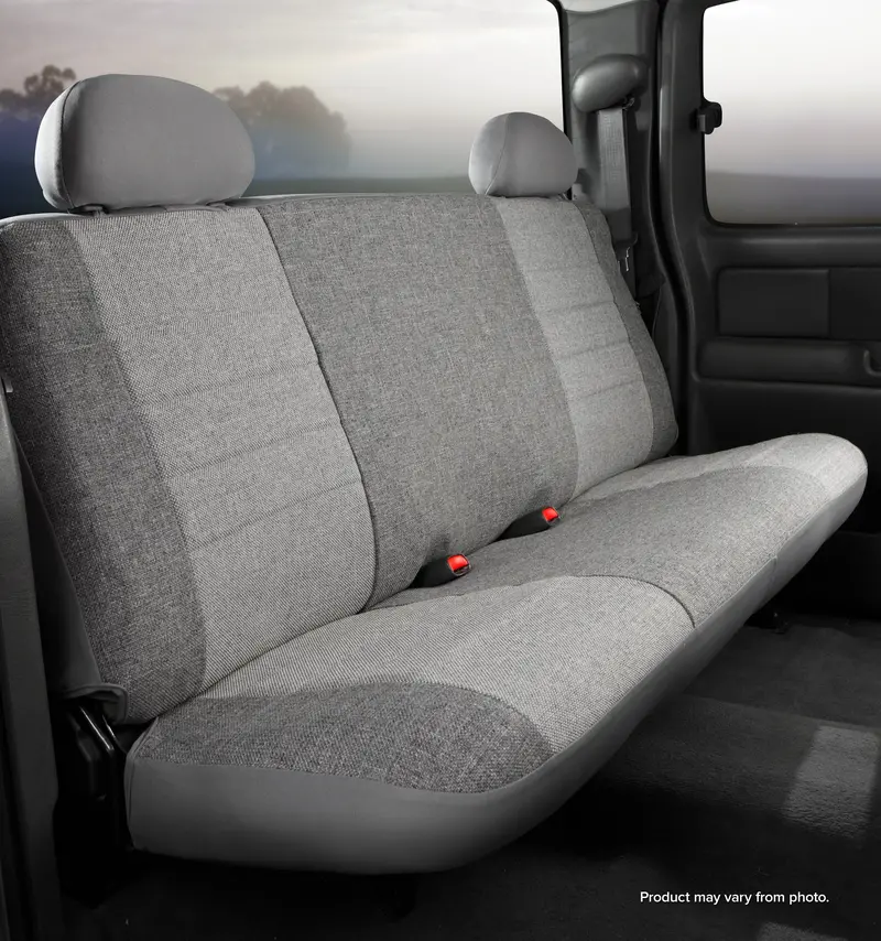 Fia Oe-Series Custom Bench Seat Covers – Gray Fabric, Direct-Fit For Factory Seats 1