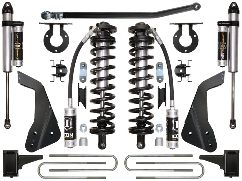 Icon Vehicle Dynamics K63123 Stage 3 Coilover Lift System For 2008–2010 Ford F-250/F-350 (4–5.5") 1
