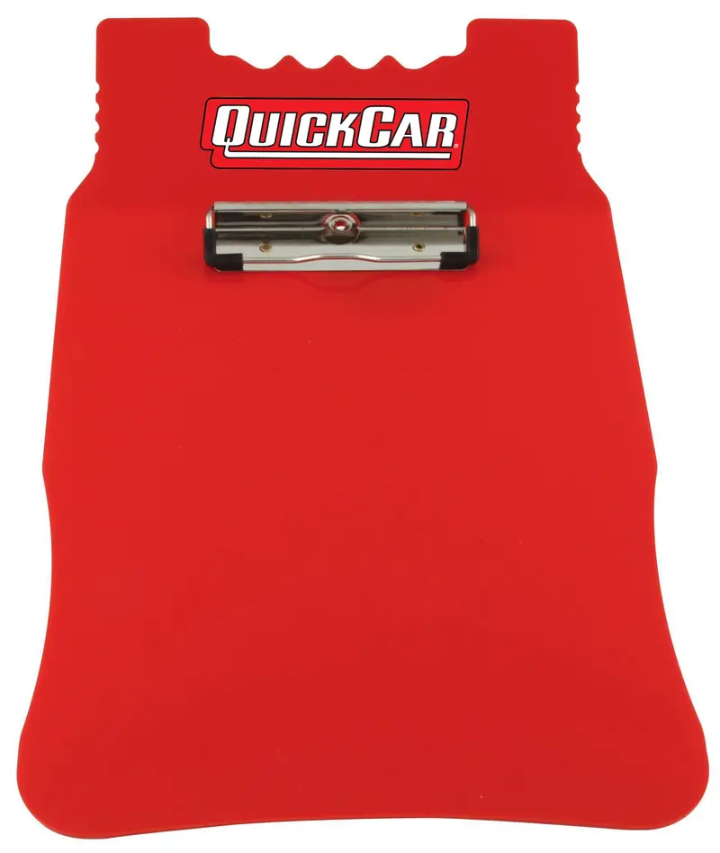 Quickcar Racing Red Acrylic Clipboard – Durable Lightweight Organizer 1