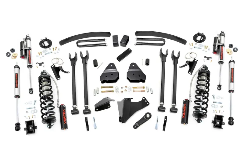 Rough Country 6-Inch Diesel Lift Kit – Four-Link Design With Ovlds And Vertex Coilovers For 2005–2007 Ford Super Duty 1