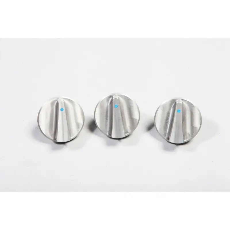 Rugged Ridge 11420.05 Billet Aluminum Climate Control Knob Set — 3-Piece With Blue Accents 1
