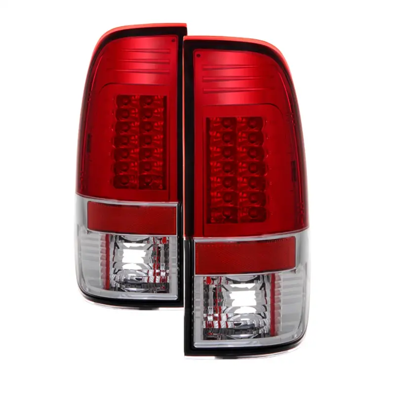 Spyder Auto 5029140 Led Tail Light Assembly – Version 2, Red/Clear Lens, Compatible With Stock Bulbs 1