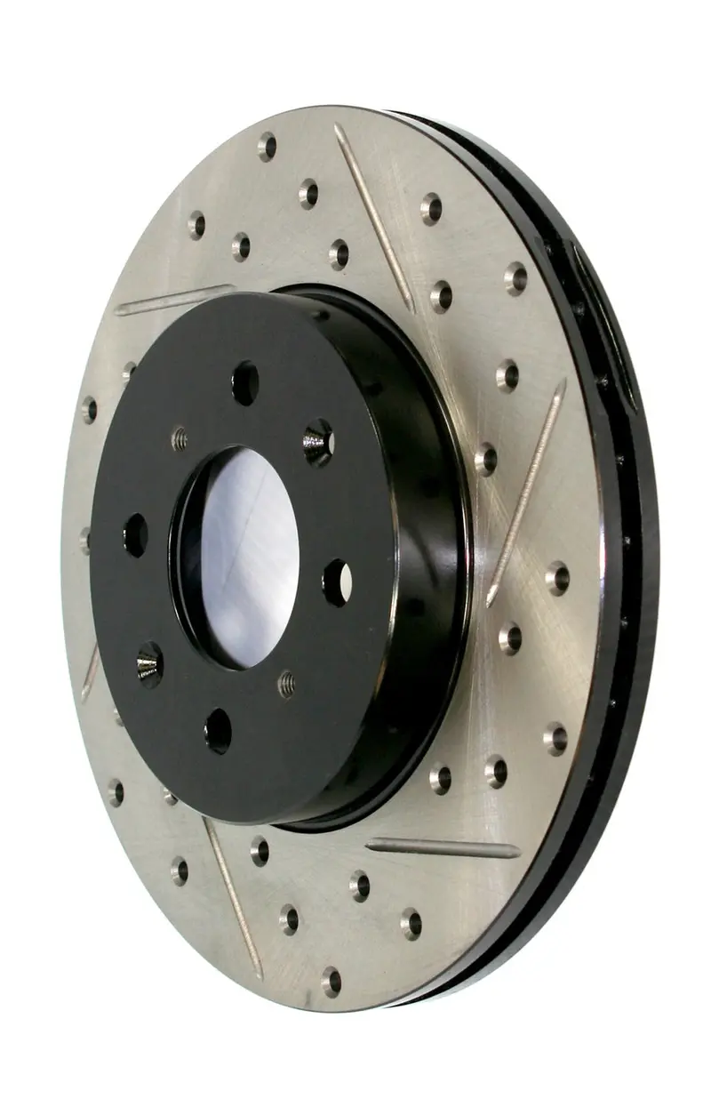 Stoptech 127.51014R Stoptech Sport Drilled/Slotted Brake Rotor; Front Right 1