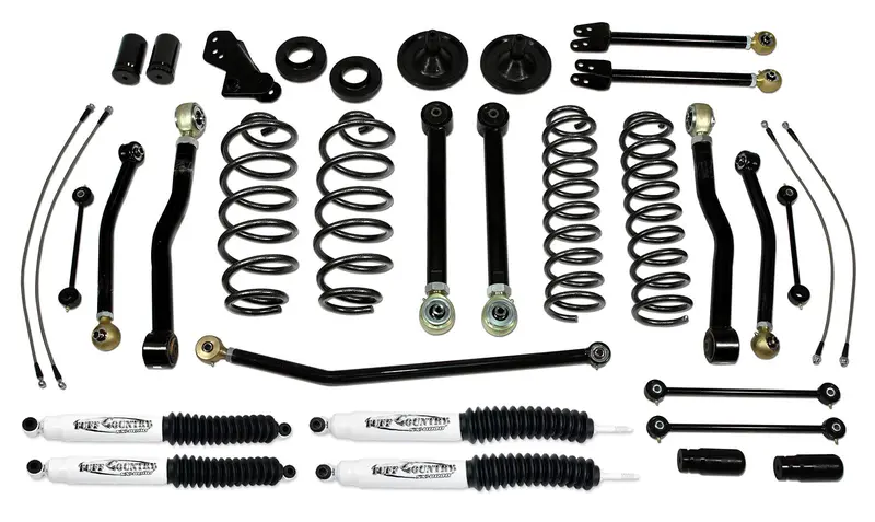 Tuff Country 44002Kn 4-Inch Ez-Flex Lift Kit For 2007–2018 Jeep Wrangler Jk 4-Door W/ Sx8000 Shocks 1